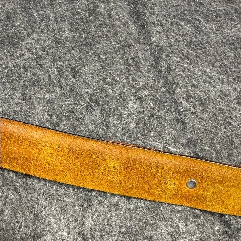 Brighton ONYX Tan Leather Belt with Distinctive Silver Buckle